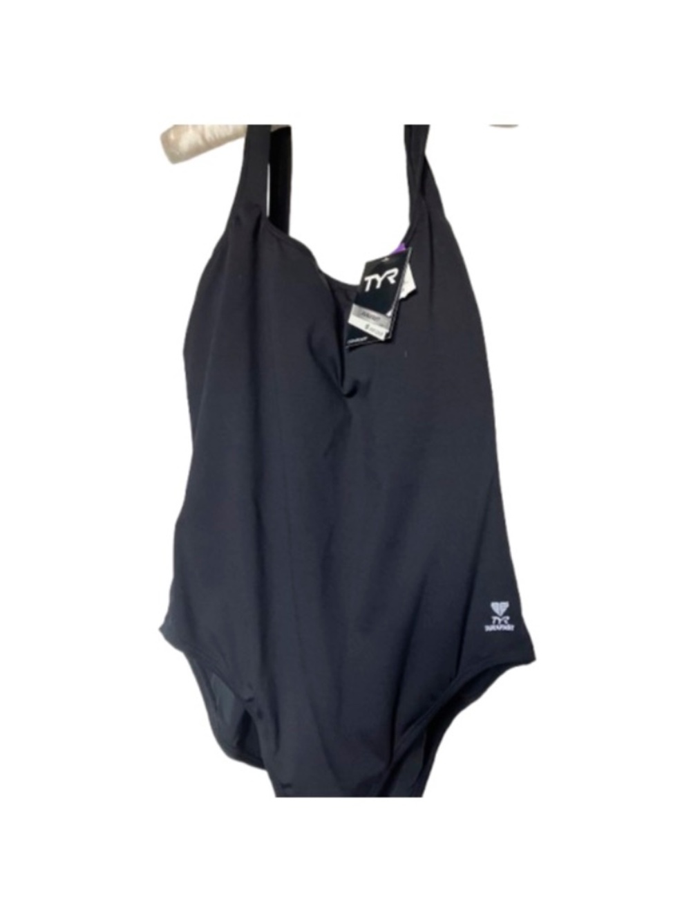 NWT TYR Durafast Elite One Piece Swimsuit Women's Size 20 Black NEW WITH TAGS
